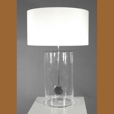 06022300  LAMP. MESA CRISTAL CILINDRI. S/P