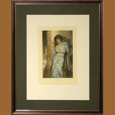42800600  CUADRO MUJER CON VELO 62X50